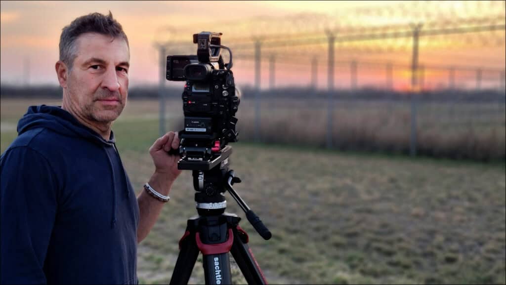 Producer and DP Andrew Fredericks, courtesy of Greene Fort Productions