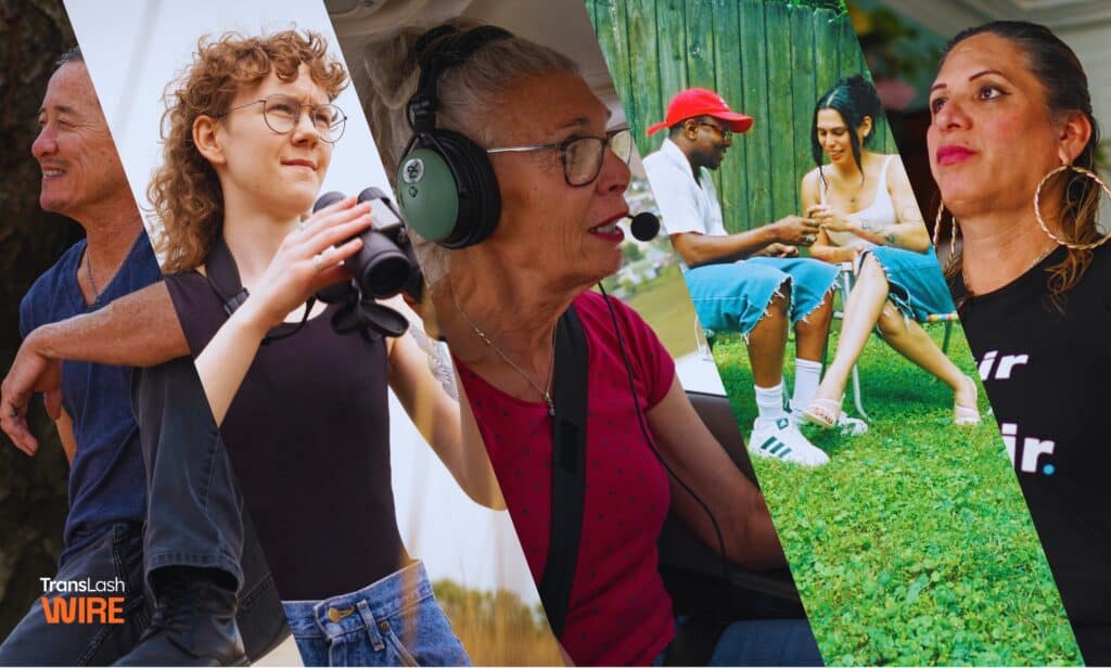 A collage of people with different backgrounds and different expressions. From left to right, Willy Wilkinson, Morgan Peterson, Vera Verbel, Miss B Haven and Wilson, Joselyn Mendoza
