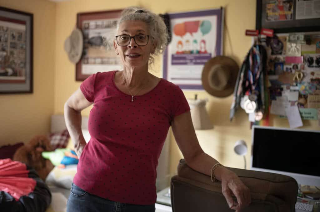Vera Verbel, in her home office.